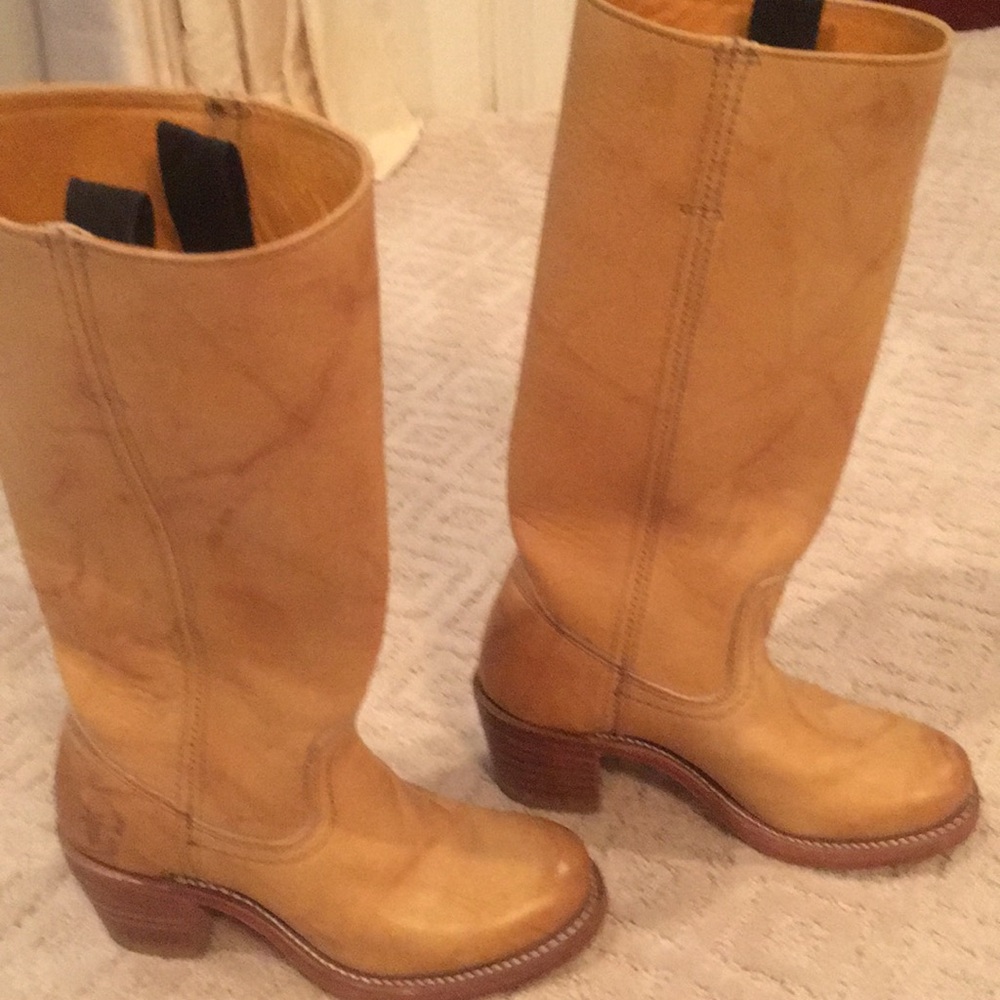 Tan FRYE Leather Boots